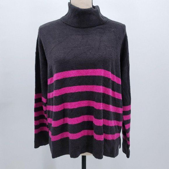 Vince Camuto Women's NWT Large Striped Turtleneck Sweater - Picture 2 of 10